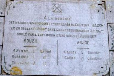 Plaque commémorative à Notre Dame de Bonsecours
